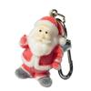 Cartoon Christmas Series Plush Velvets Figurine Keychain Cartoon Key Holder Alloy Texture Suitable for Festival Cheer