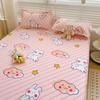 Fitted Sheet Set Cartoon Style Bedsheet Pillowcase Single/Queen Size Bed Cover Home Soft Bed Linen lençol de cama casal