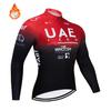 Winter Thermal Fleece Cycling Clothes Long Sleeve 2026 UAE Men Cycling Jersey Set Outdoor Riding Bike MTB Clothing Ropa Ciclismo