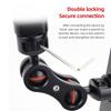 Flexible Magic Articulating Arm with Dual Ballhead Camera Monitor Mount Bracket Aluminum Alloy Dual 1 4 Inch Screws