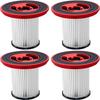 Pacote com 4 12040193 Filtro para Aspirador de Pó sem Fio Bosch Unlimited Serie 7 BKS711XXL BBS711W BBS712A BCS711GB BKS711MALL, Filtro HEPA Lavável