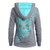 Womens Fashion Butterfl  Print  Hoodie  Sweatshirt Tops Sweatshirt