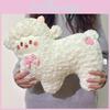 Sheep Plushie Adorable Dolls With Checkered Bow Decoration For Children Gift