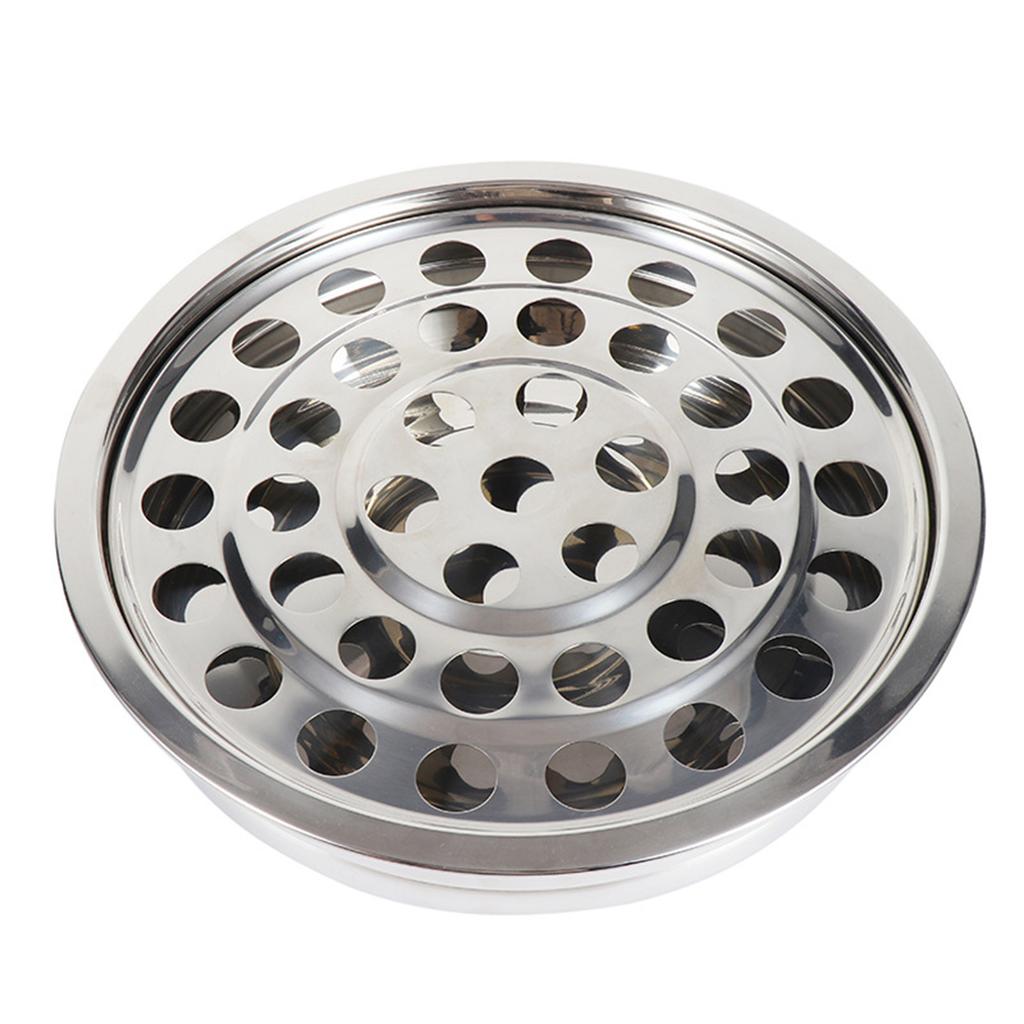 Polerowana Stal Nierdzewna Kościelna Taca Komunijna Projekt 39 Otworów do Rozdawania Świętego Chleba Zawiera Pokrywę