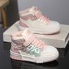 Children's Walking Shoes High Top Winter Warm Casual Shoes Fashiona Outdoor Sports Classical Luxury Designer Kids Sneakers