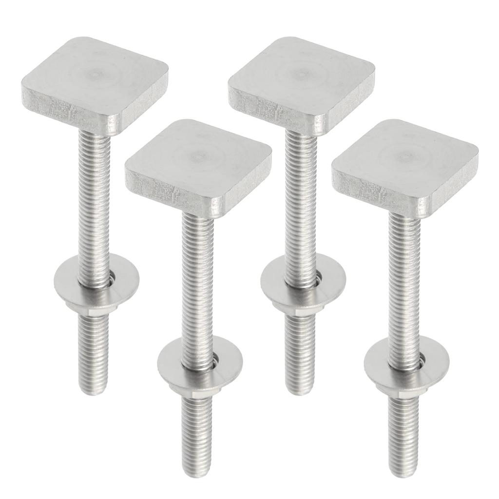 ABSOPRO Car Roof Rack Slot M6 with Nuts and Truck Roof Rack Cargo Carrier Bolt Stainless 4 Pieces T-Shape Bolts, Washers, T-Shape Bolts, Accessories,