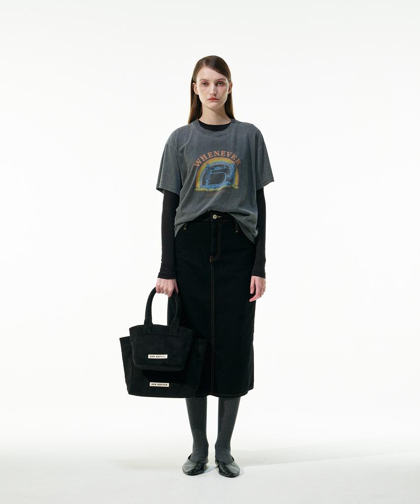 Der Koffer Shopper Suede [Black]_Mini