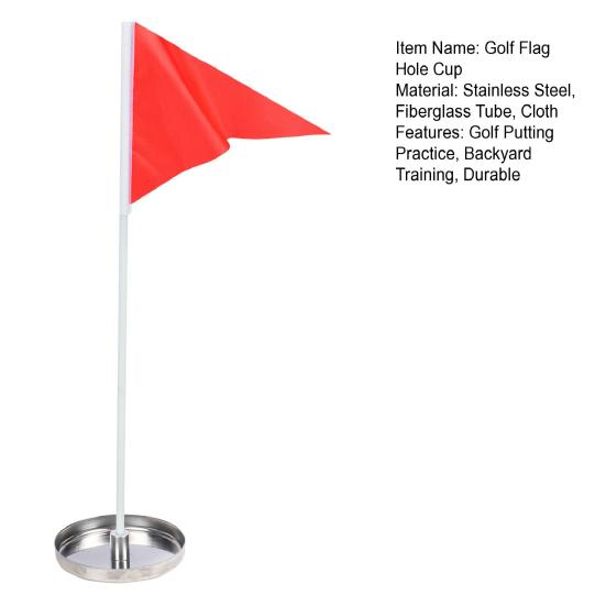 Golf Flag And Cup Set Mini Golf Putting Green Flagstick for Yard Detachable Golf Hole Cup And Flag Set for Driving Range Backyard Golf Practice