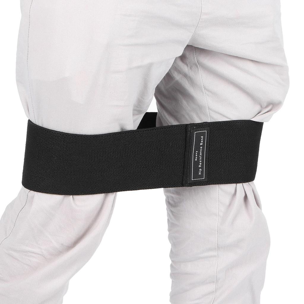 Exercise Resistance Band NonSlip Fitness Elastic Stretching Workout Band Pull Strap Belt(Black )