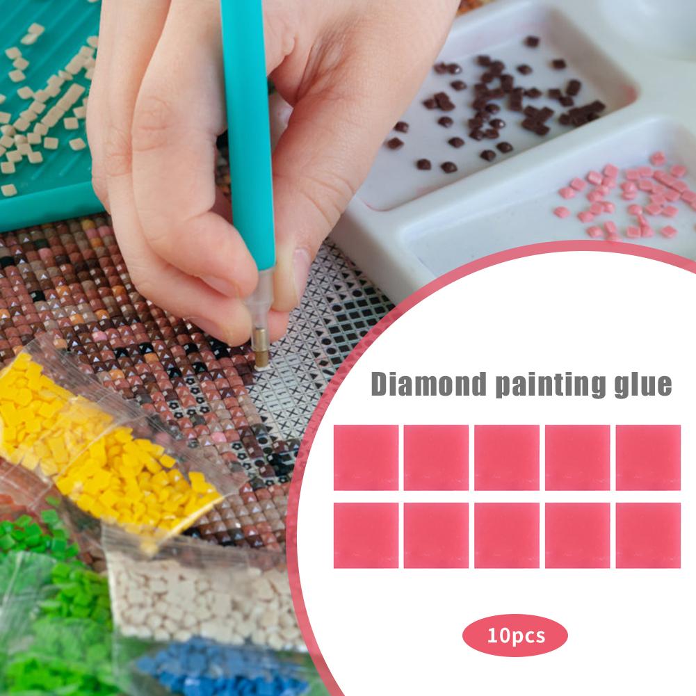 10-50pcs 2 X 2cm Resin Diamond Drilling Sticking Mud DIY Painting Handcraft Dotting Wax Clay Diamond Painting Cross Accessories