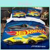 Monster Truck Cartoon Printed Bed Duvet Cover Pillowcase Three Piece Set For Childrens Bedroom Decor