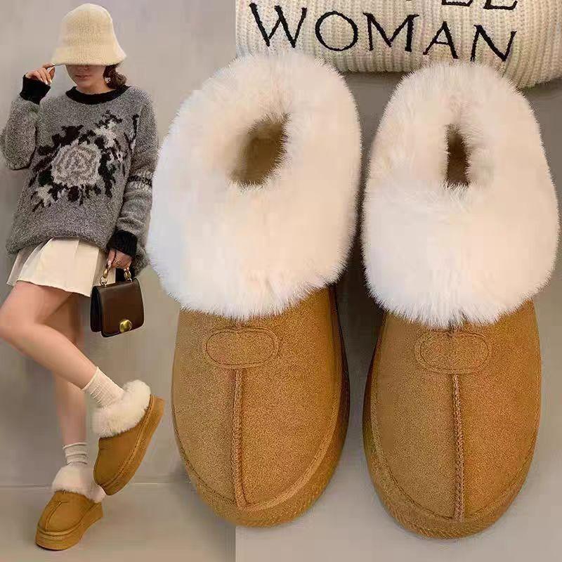 New winter cotton shoes non-slip soft-soled comfortable snow boots women's fashion versatile thick-soled casual soft-soled warm short boots