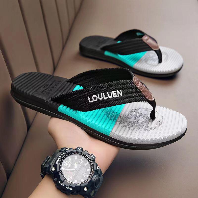 Trendy Men's Summer Flip-Flops - New Style Toe-Post Sandals for the Beach