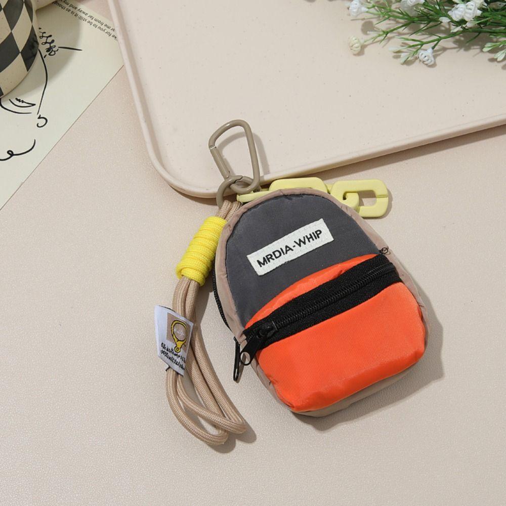 

Macaron Color Mini Coin Purse Backpack Pendant Earphone Bag Kawaii Key Chain Wallet Unisex Style6