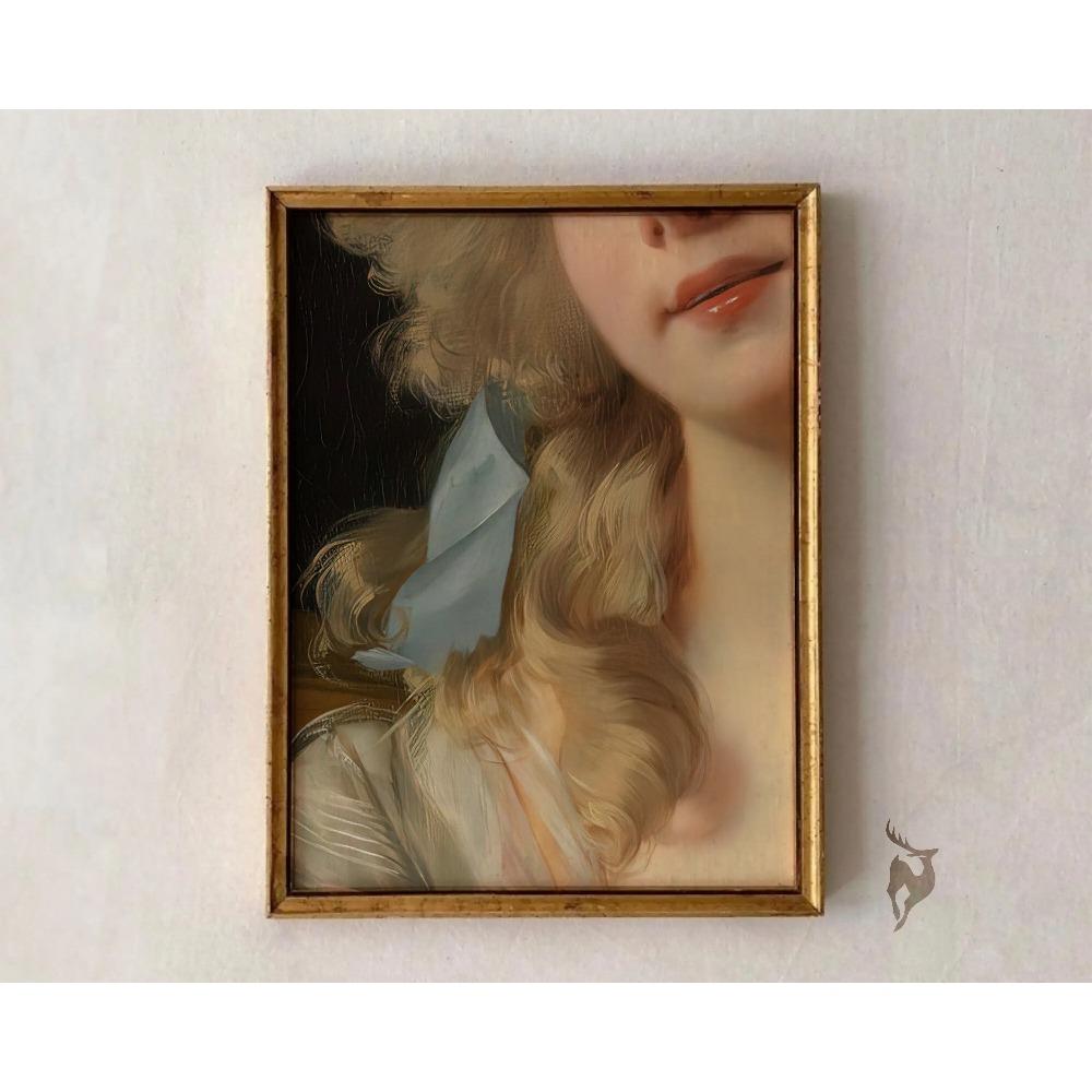 Eclectic Alter Portrait Renaissance Baroque Feminine Woman Poster Print Wall Art Pictures Canvas Painting Room Home Decor Gift