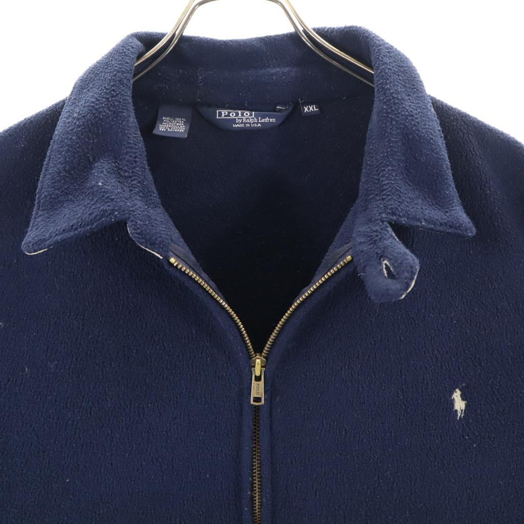 Polo by Ralph Lauren 90s USA made old swing top Fleece jacket XXL Bore Men's Used