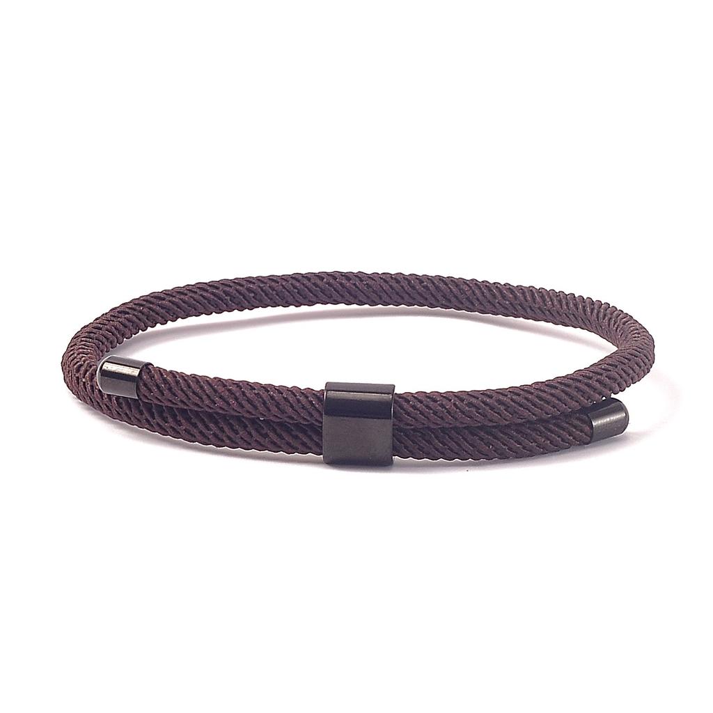 Pulsera de Diseño Minimalista de Venta Caliente Pulsera de Cuerda Milano Colorida Hebilla de Acero Inoxidable Pulseras Ajustables de Cuerda Roja Regalo