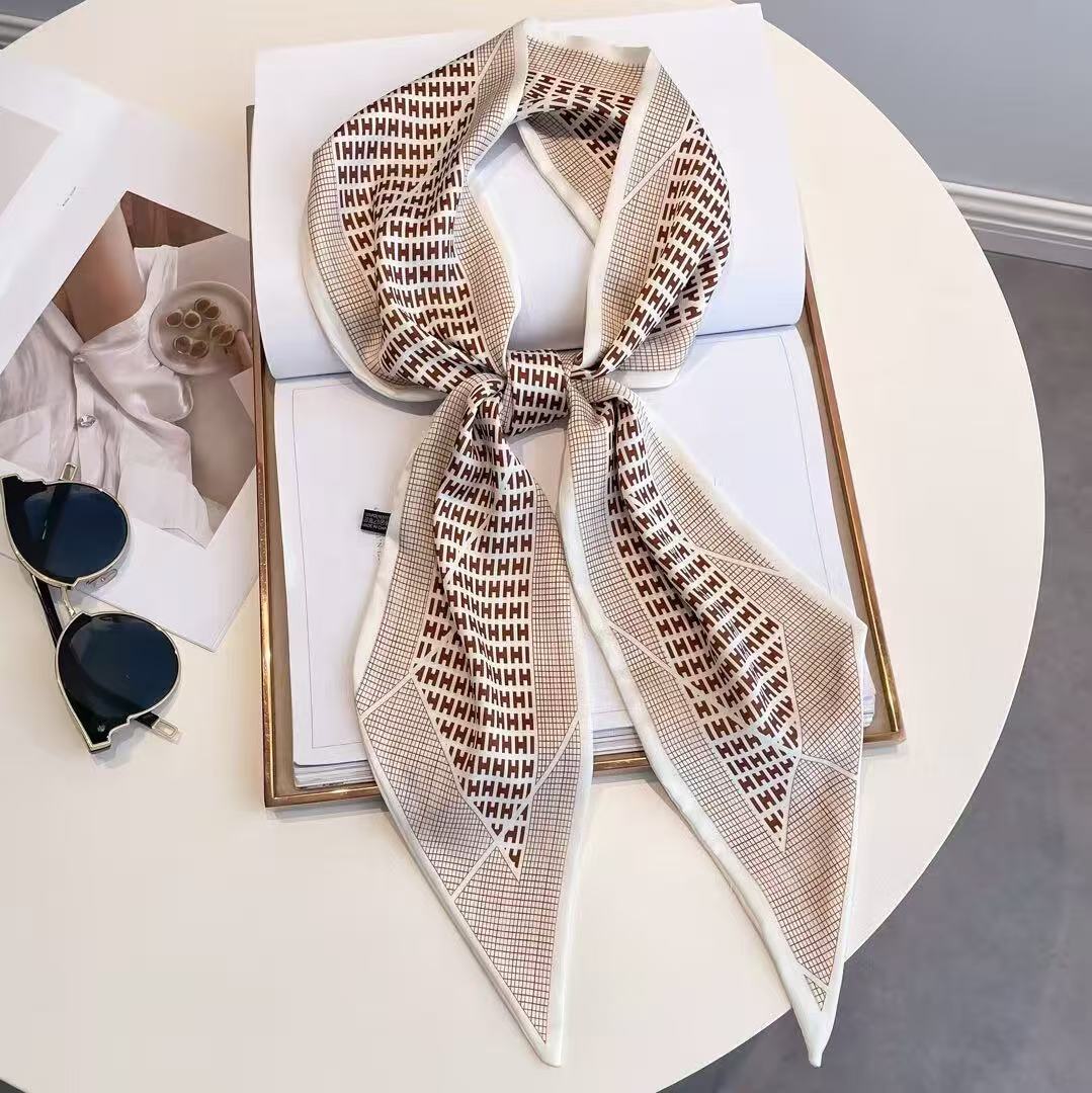 

Великолепные бусины, шарф с круглым кольцом, женские аксессуары для шарфов, ожерелье, этнический шарф One Size коричневый