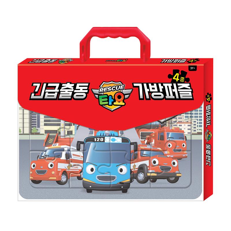 [pororomall] Tayo The Little Bus Emergency Rescue Bag Puzzle (4-in-1 Set)