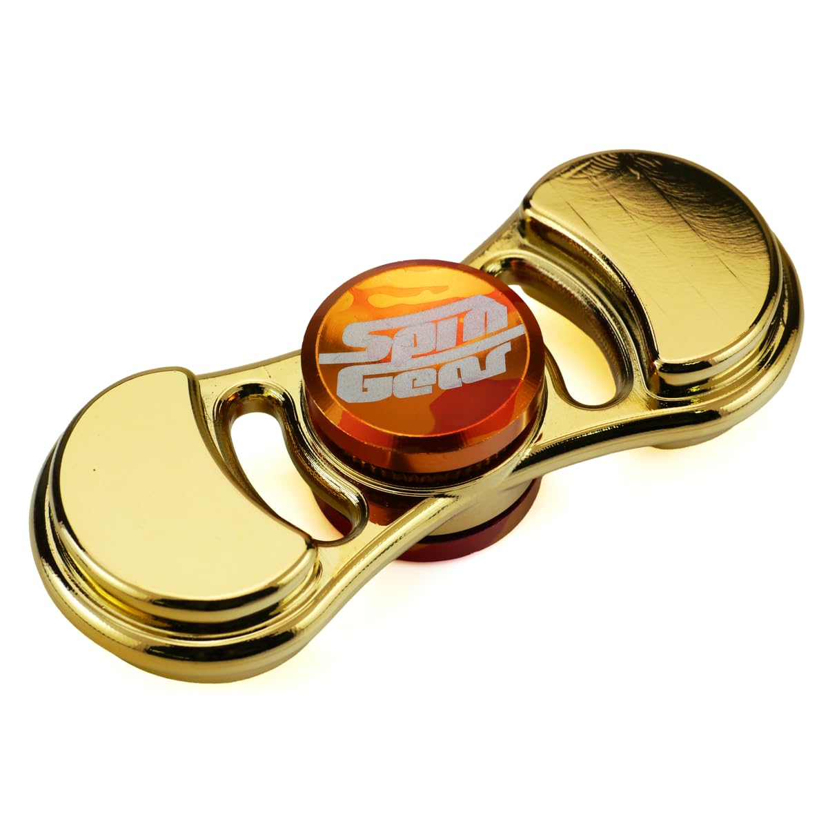 

Spin Gear Heavy Torque Bar Hand Spinner (Two-Wing Type) (FS05 Gold-Plated Brass with Japanese-Made NSK Bearings, Red)