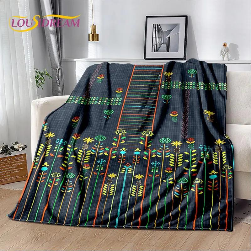 Plantain Leaf Tropical Plant Leaf Soft Plush Blanket,Flannel Blanket Throw Blanket for Living Room Bedroom Bed Sofa Picnic Cover