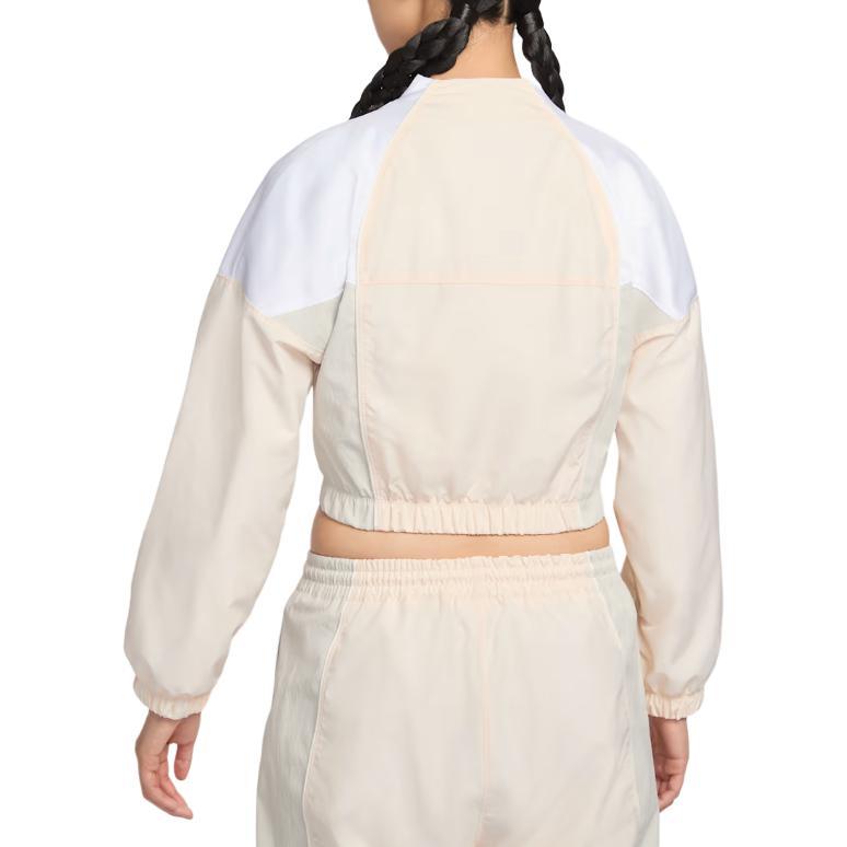 Nike Giacca da Donna a Maniche Corte con Zip e Collo Alto Color Block IF0217-103