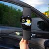 Black Cat Plush Car Seat Belt Cover Comfortable Soft Fabric Universal Fit for Adult Kid Car Interior Decor Daily Use