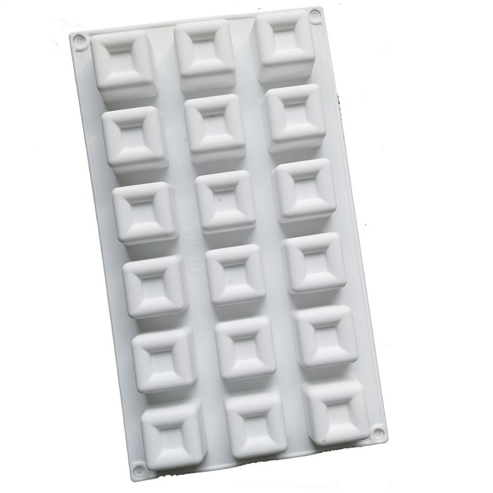 Square Chocolate Mould Silicone Cake Mold Baking Mousse Pudding  molds Cake Decorating Tools Ice Cream Dessert Bakeware Tools