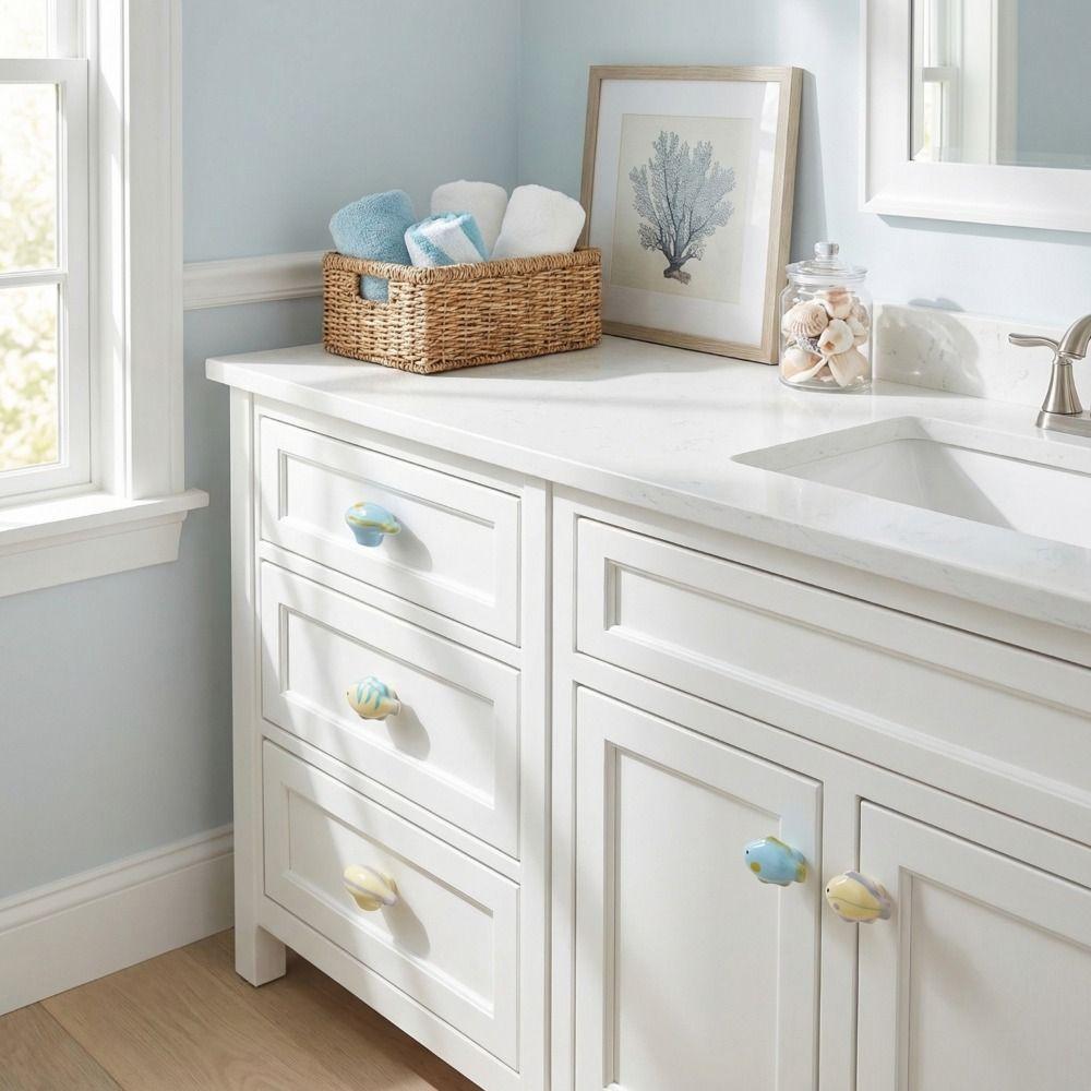 Cute Design Cabinet Handle Cartoon Animal Ceramic Knob Furniture Handle Cabinet Drawer