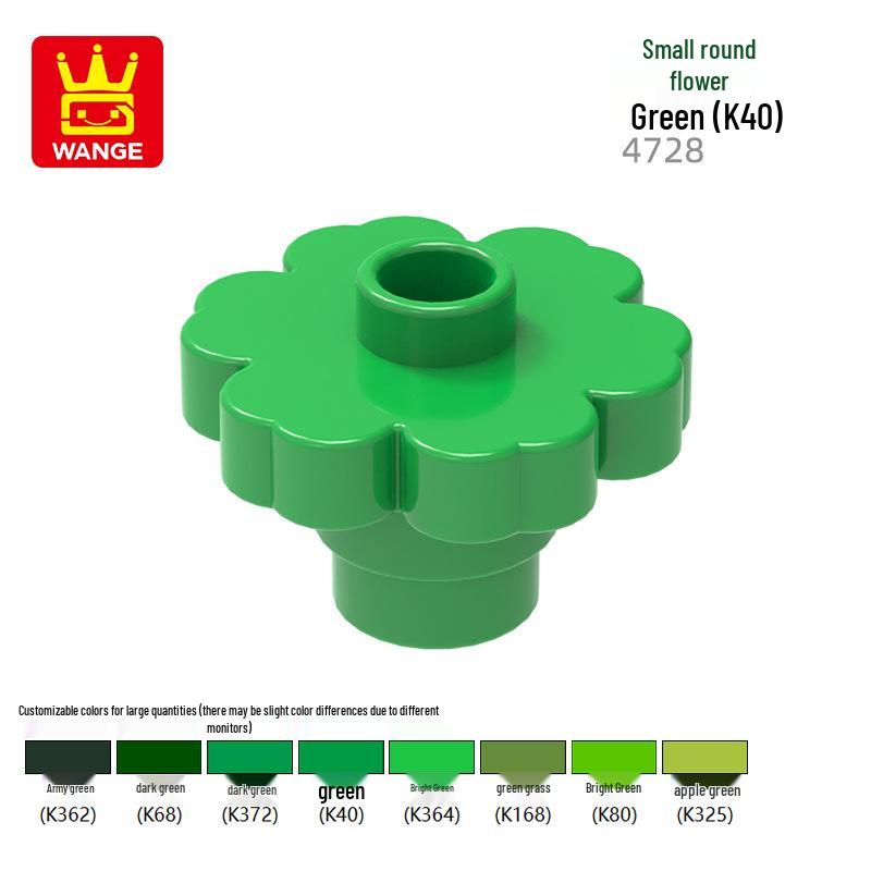 Wange Small Particle Compatible Building Blocks Set - Flower Assembly (4728/4727/15469w)