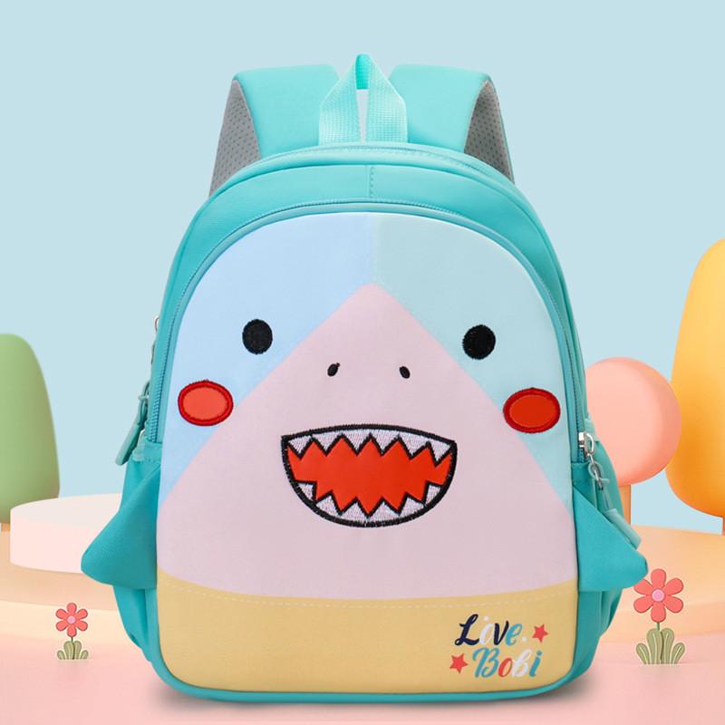 Childrens Animal Pattern School Bag With Lightweight Nylon Material And Ventilated Back Panel For Daycare