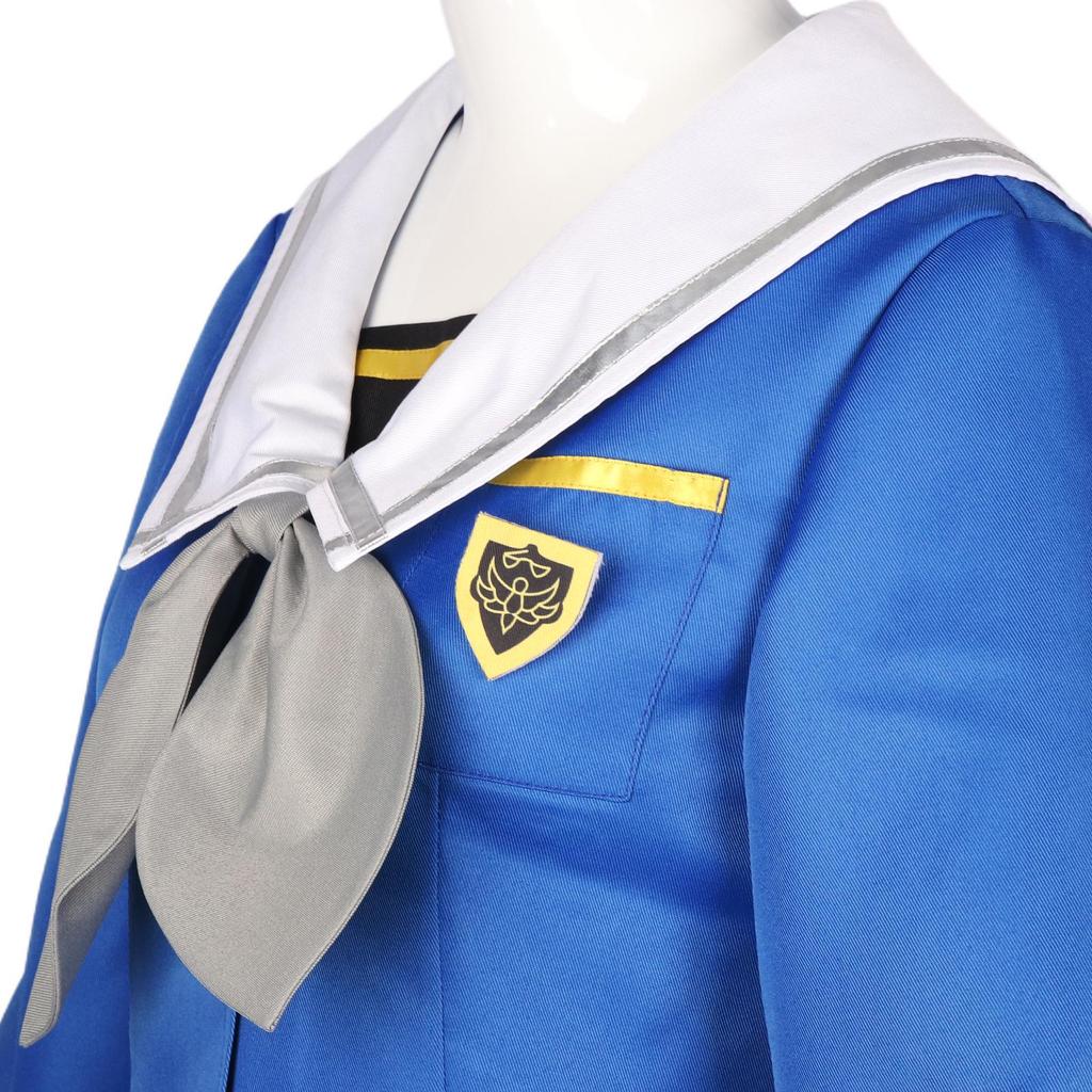 Wakaba Mutsumi Cosplay Stage Costume - Plaid Skirt JK Uniform Dress