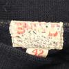 SANDKNIT 40s 50s Lettered Long Sleeve Knit Cardigan 42 Black Series Men's Used