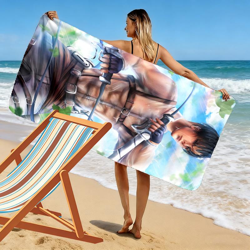 Shadow Reaper: Eternal Battle beach towel beach Portable for travel quick-drying swim towel Absorbent bath towel Outdoor pool towel printing Comfort
