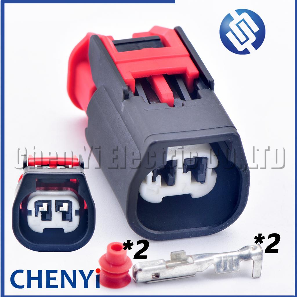 2 Pin Female Automobile Waterproof Connector Car Water Temperature Sensor Wire Harness Plug 7287-0027-30 for 3.8