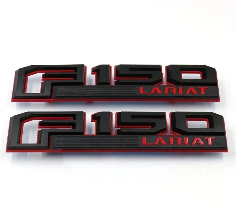 2PCS For Ford F150 F-150 Raptor XLT LARIAT LIMITED PLATINUM Logo  ABS Car Sticker Emblem Accessories Auto Decal Badge Styling