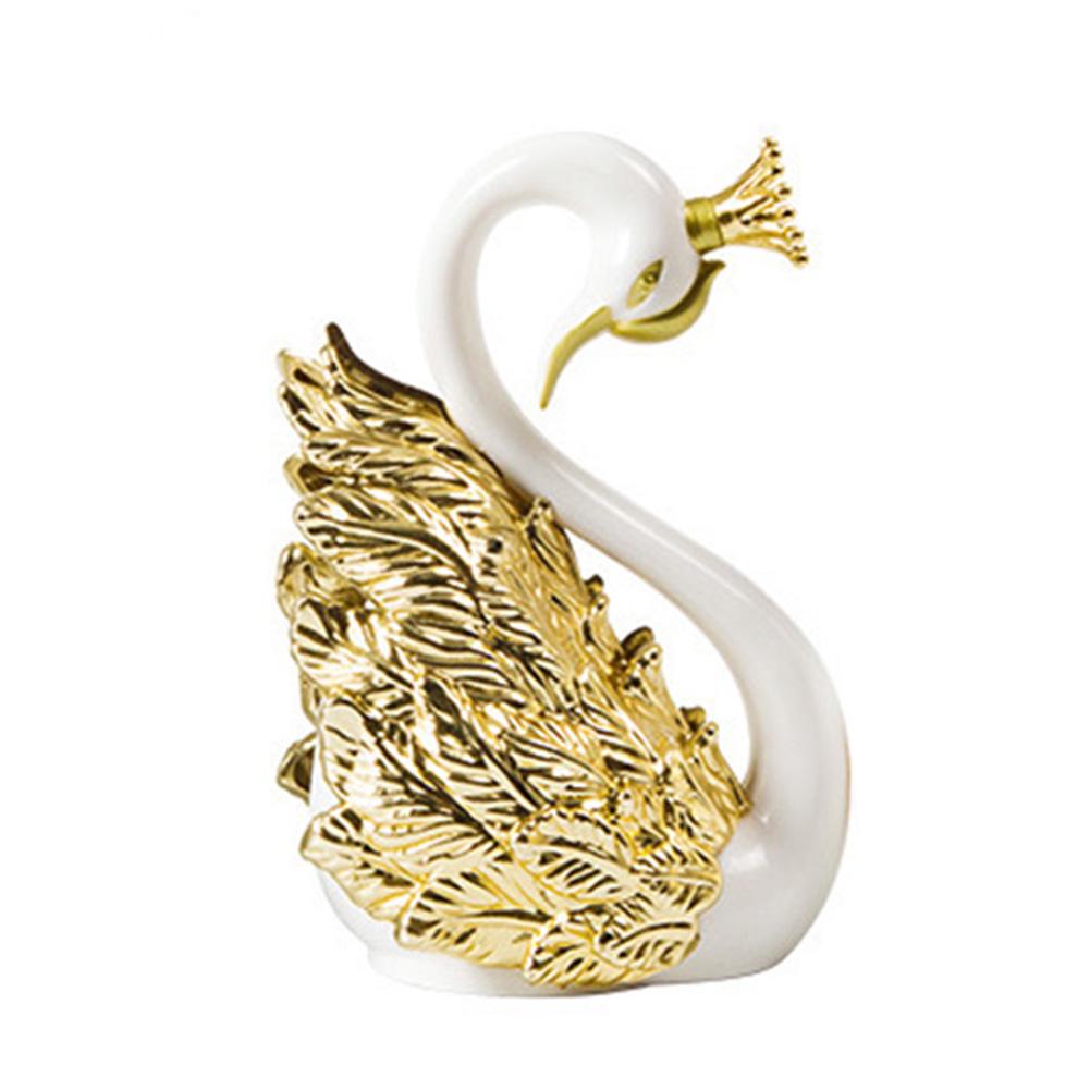 Crown Swan Cake Topper 10cm