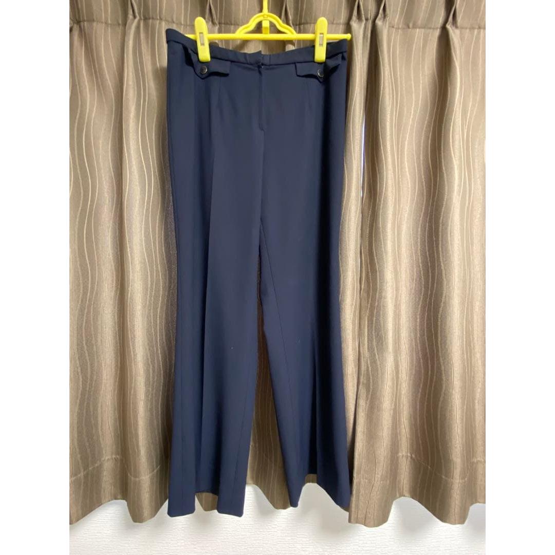 Used Alvarossa Importrossa Navy Flare Pants with Buttons