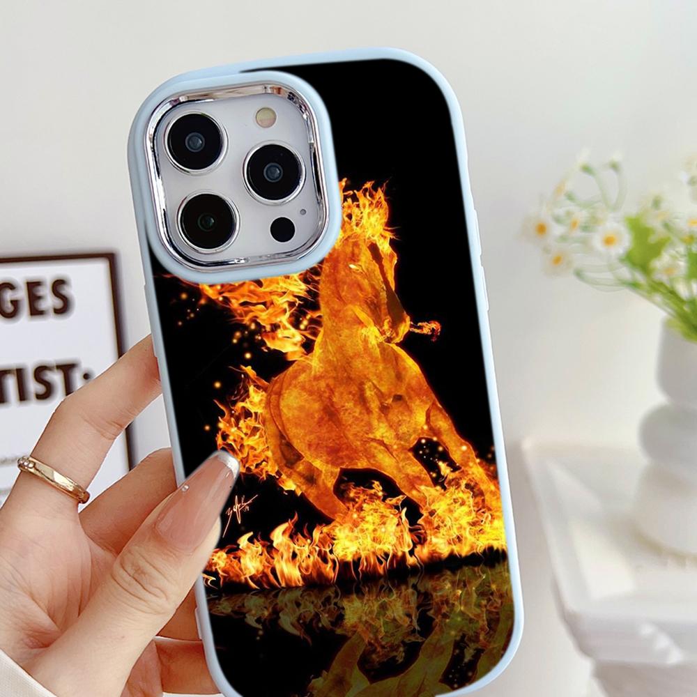 LZ2 Bath fire rebirth Tiger and horse Soft Phone Case for Samsung S24 Ultra S23 Plus A16 A54 A52 Infinix Hot 40 30i Lens Protection Shockproof Cover