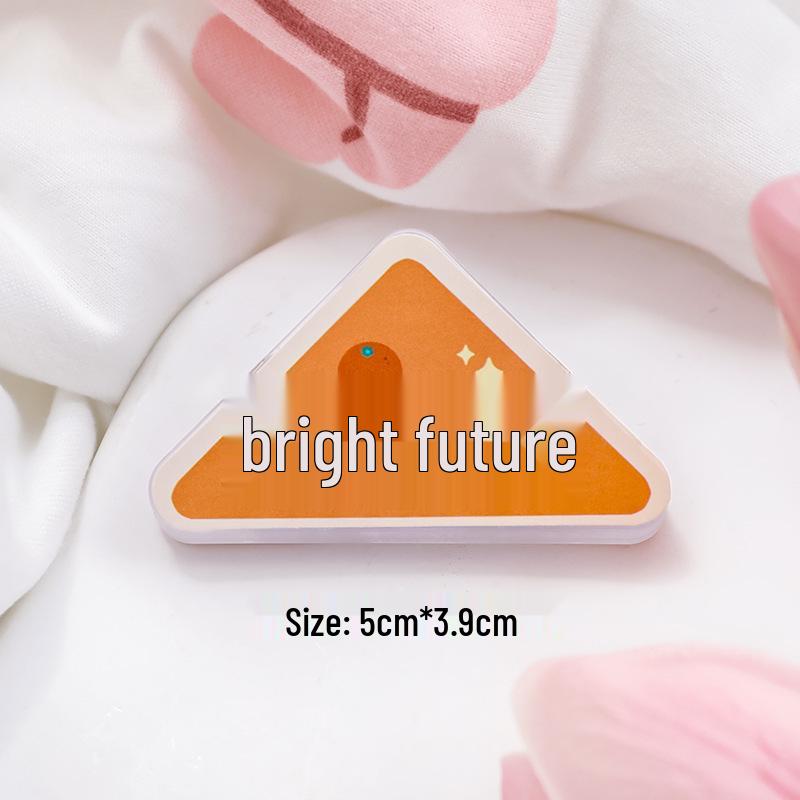 

Acrylic Triangle Memo & Document Clip – Prevents Rolling, Ideal for Students & Test Papers. Bright Future-1