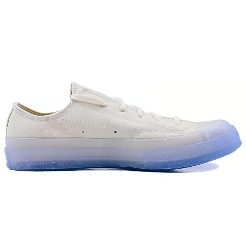 Converse 1970s Chuck Taylor All Star Clear Jelly Sole Minimalist Low-Top Canvas Unisex White Blue