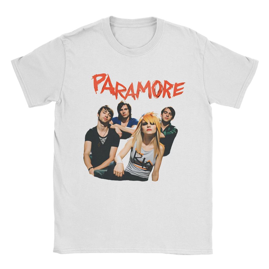 Paramore Band Cotton TShirt For Mens Summer  Vintage T Shirts O Neck Leisure Tees Plus Size Cheap Clothes
