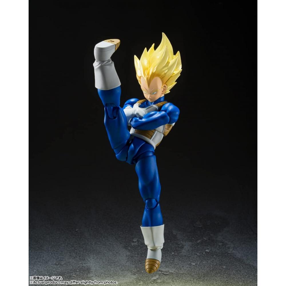 SHFiguarts Dragon Ball Z Super Saiyan Vegeta - Awakening Super Saiyan Blood - Přibl. 135mm PVC a ABS pohyblivá figurka