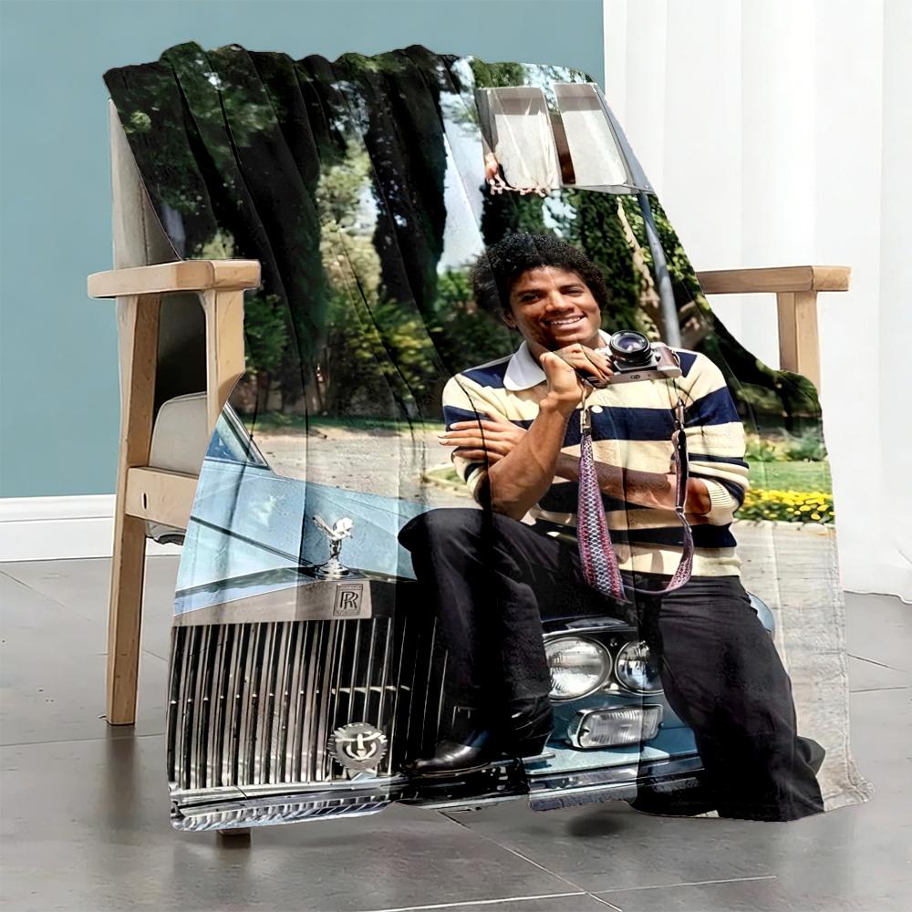 Michael Jackson Blanket Ultrasoft Perfect For Office Chair Seaside Office Four Seasons Universal Modern Style Gift For Travel Home Birthdays
