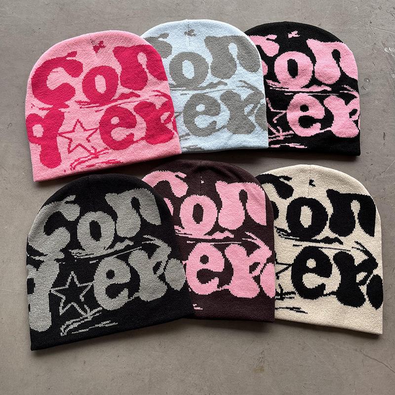 Căciulă Tricotată Vintage Y2K Lână Acril Femei Beanie Iarnă Căciuli Calde Harajuku Hip Hop Casual Skullies Căciulă de Exterior