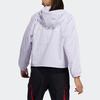 adidas Neo Color Block Long Sleeve Hooded Jacket Women Jackets Light-Purple H45100
