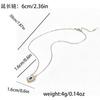 Elegant Clover White Mother-of-Pearl Pendant Set With Simulated Sapphire Oval Charm Copper Alloy Jewelry Trio Women