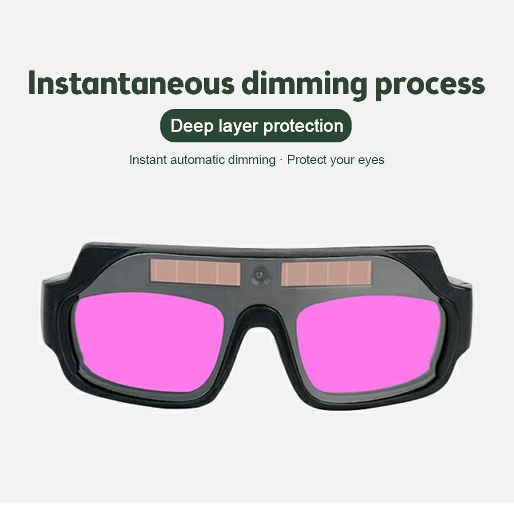 [New] Automatic Dimming Electric Welding Glasses Welder Burning Goggles Eye Mask To Protect Eye Glasses Against Strong Light