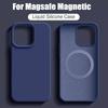 For Magsafe Liquid Silicone Magnetic Phone Case For iPhone 16 15 13 14 12 Pro Max Plus Cover For iphone 16 Pro Max Accessories