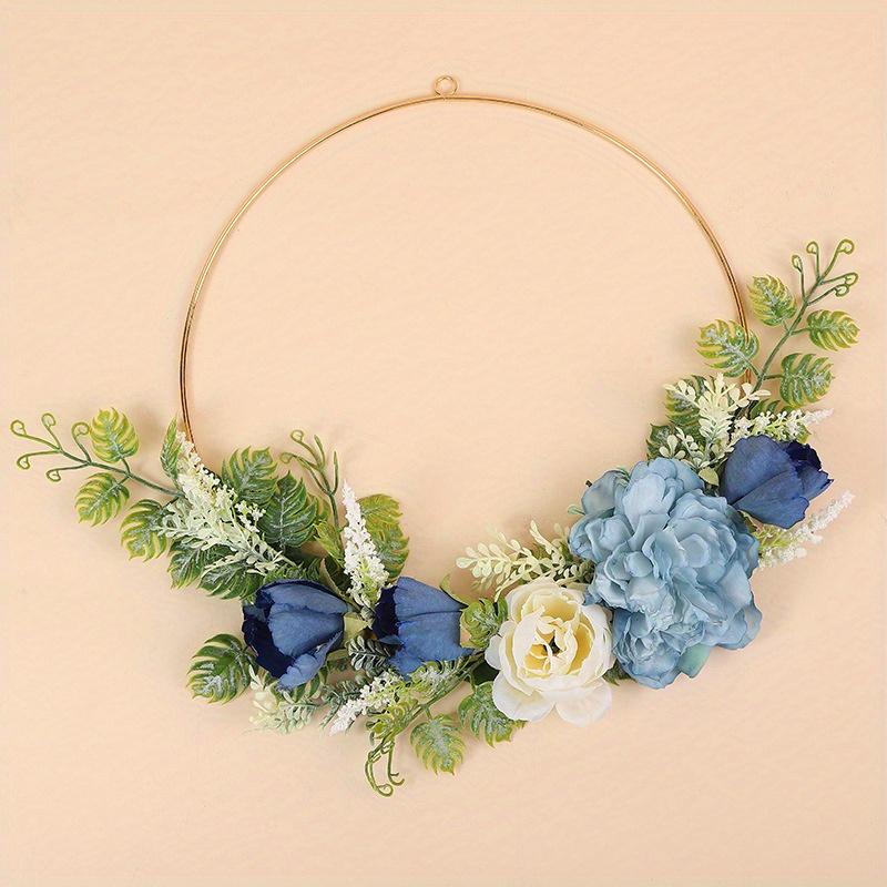 1Pc Simulation Artificial Flower Bud Green Plant Wedding Handheld Wreath, for Wedding Dress Accessories
